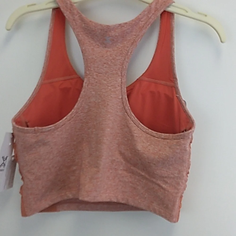 Xersion Large Racer Back Low Compression Sports Bra Ginger Spice New‎ With Tags